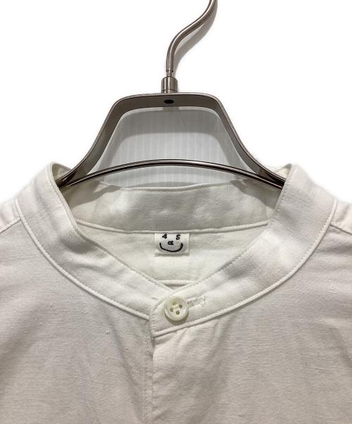 45R（フォーティファイブ・アール）45R (フォーティファイブ・アール) インドカディオックスの908スタンドグランパプルシャツ ホワイト サイズ:3の古着・服飾アイテム