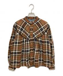 45R（フォーティファイブ・アール）の古着「インディゴネルのタンバリンブラウス」｜ブラウン