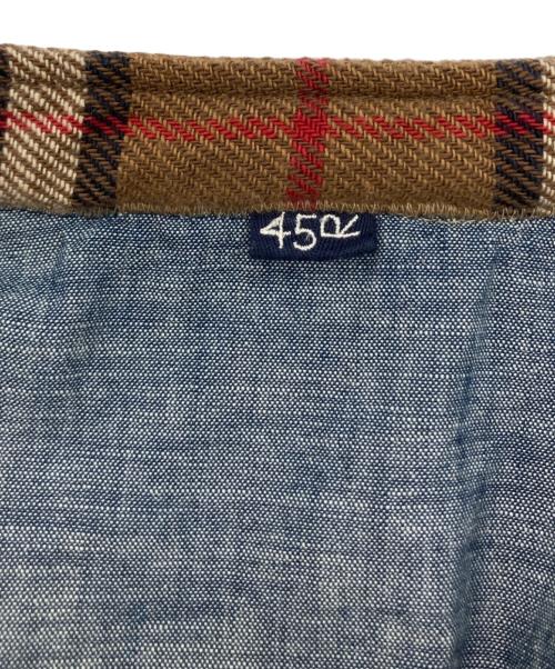 45R（フォーティファイブ・アール）45R (フォーティファイブ・アール) インディゴネルのタンバリンブラウス ブラウン サイズ:2の古着・服飾アイテム