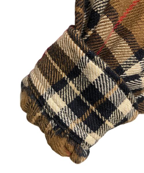 45R（フォーティファイブ・アール）45R (フォーティファイブ・アール) インディゴネルのタンバリンブラウス ブラウン サイズ:2の古着・服飾アイテム