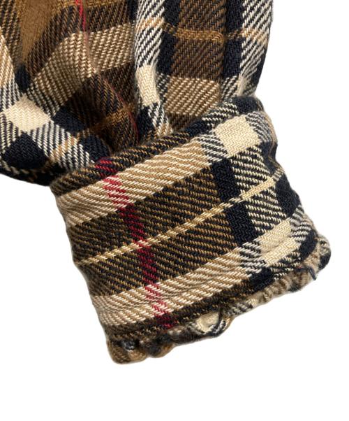 45R（フォーティファイブ・アール）45R (フォーティファイブ・アール) インディゴネルのタンバリンブラウス ブラウン サイズ:2の古着・服飾アイテム