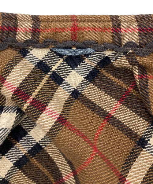 45R（フォーティファイブ・アール）45R (フォーティファイブ・アール) インディゴネルのタンバリンブラウス ブラウン サイズ:2の古着・服飾アイテム