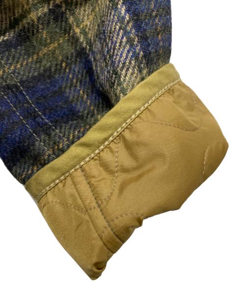 45R（フォーティファイブ・アール）45R (フォーティファイブ・アール) ウールタータンのリバーシブルアニーブルゾン カーキ サイズ:2の古着・服飾アイテム