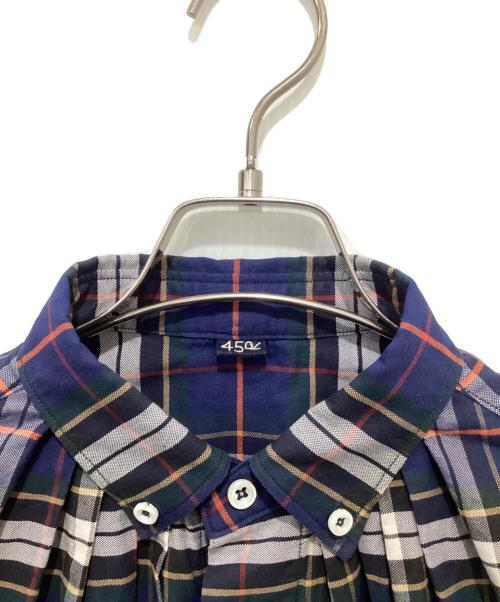 45R（フォーティファイブ・アール）45R (フォーティファイブ・アール) 504オックスのタックボタンダウンオーシャンブラウス ネイビー サイズ:2の古着・服飾アイテム