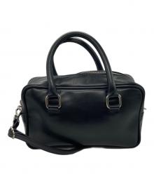 DES PRES（デ プレ）の古着「レザーボストンバッグ」｜ブラック