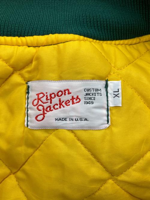 ripon jackets（リポン ジャケット）Ripon Jackets (リポン ジャケット) スタジャン グリーン サイズ:XLの古着・服飾アイテム