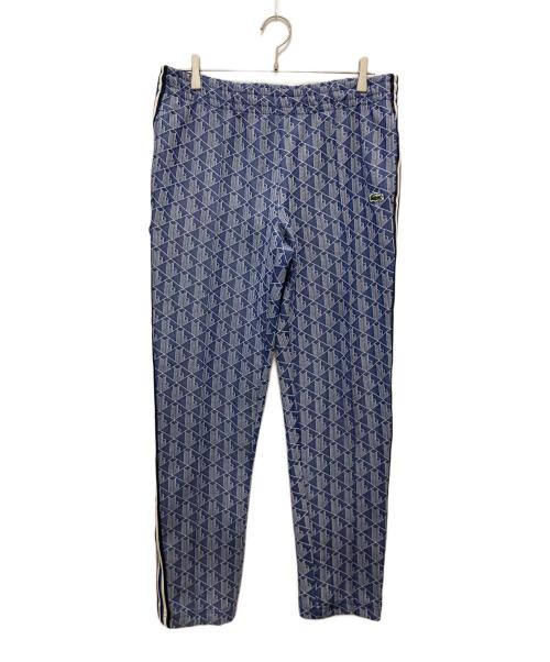 LACOSTE（ラコステ）LACOSTE (ラコステ) サイドテーピングモノグラムジャカードトラックパンツ ブルー サイズ:Lの古着・服飾アイテム