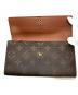 中古・古着 LOUIS VUITTON (ルイ ヴィトン) 長財布 ブラウン：14000円