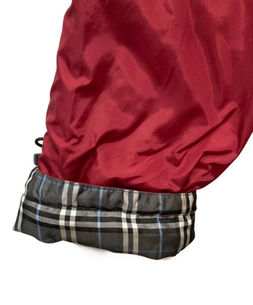 BURBERRY BLACK LABEL（バーバリーブラックレーベル）BURBERRY BLACK LABEL (バーバリーブラックレーベル) ダウンジャケット レッド×ブラック サイズ:Lの古着・服飾アイテム