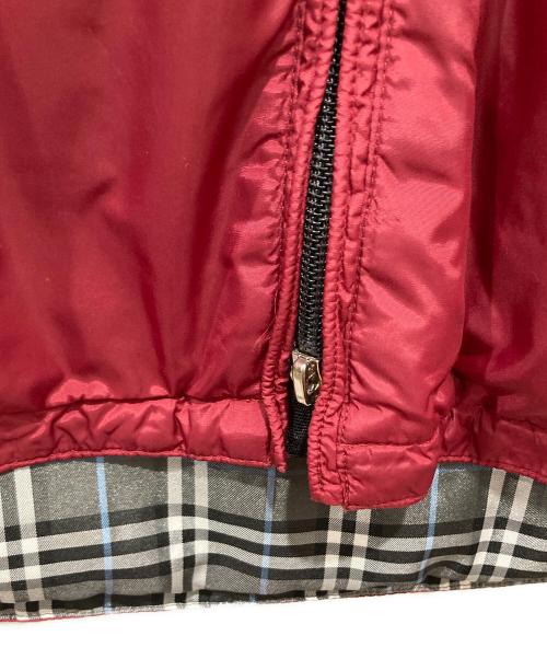 BURBERRY BLACK LABEL（バーバリーブラックレーベル）BURBERRY BLACK LABEL (バーバリーブラックレーベル) ダウンジャケット レッド×ブラック サイズ:Lの古着・服飾アイテム