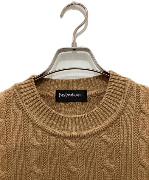 Yves Saint Laurent（イヴサンローラン）Yves Saint Laurent (イヴサンローラン) フィッシャーマンセーター ベージュ サイズ:Lの古着・服飾アイテム