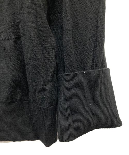 MARGARET HOWELL（マーガレットハウエル）MARGARET HOWELL (マーガレットハウエル) JOHN SMEDLEY (ジョンスメドレー) 襟付きカーディガン ブラック サイズ:2の古着・服飾アイテム