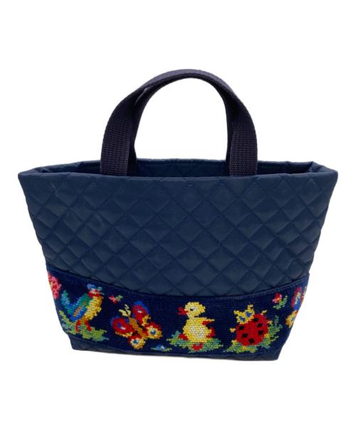 FEILER（フェイラー）FEILER (フェイラー) ハイジバッグインバッグ ネイビーの古着・服飾アイテム