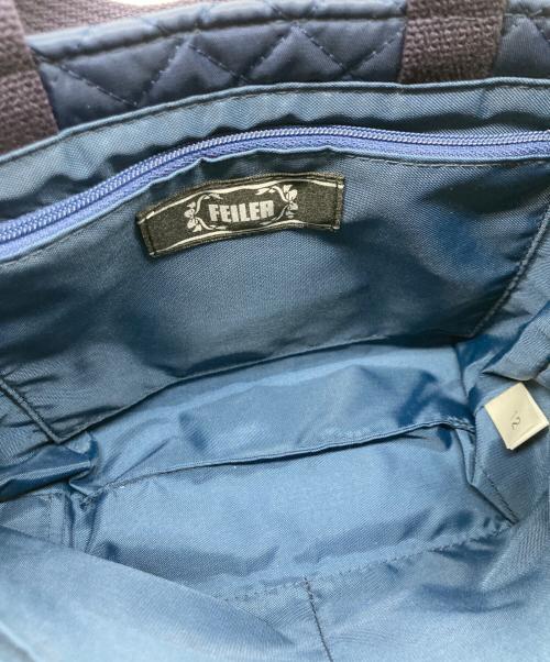 FEILER（フェイラー）FEILER (フェイラー) ハイジバッグインバッグ ネイビーの古着・服飾アイテム