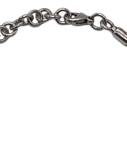 BVLGARI（ブルガリ）BVLGARI (ブルガリ) レザーコンビブレスレット ブラック×シルバーの古着・服飾アイテム
