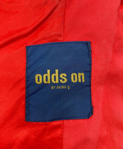 odds on ISSEI MIYAKE（オッズオンイッセイミヤケ）odds on ISSEI MIYAKE (オッズオンイッセイミヤケ) ウールジャケット レッド サイズ:記載なしの為実寸参照の古着・服飾アイテム