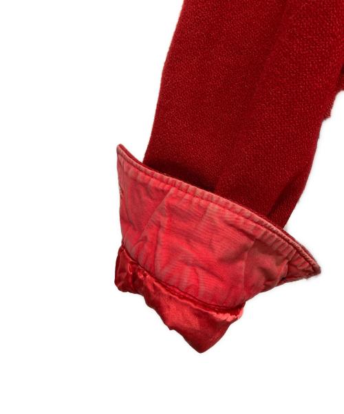 odds on ISSEI MIYAKE（オッズオンイッセイミヤケ）odds on ISSEI MIYAKE (オッズオンイッセイミヤケ) ウールジャケット レッド サイズ:記載なしの為実寸参照の古着・服飾アイテム