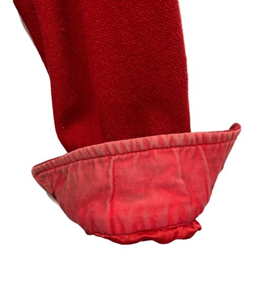 odds on ISSEI MIYAKE（オッズオンイッセイミヤケ）odds on ISSEI MIYAKE (オッズオンイッセイミヤケ) ウールジャケット レッド サイズ:記載なしの為実寸参照の古着・服飾アイテム