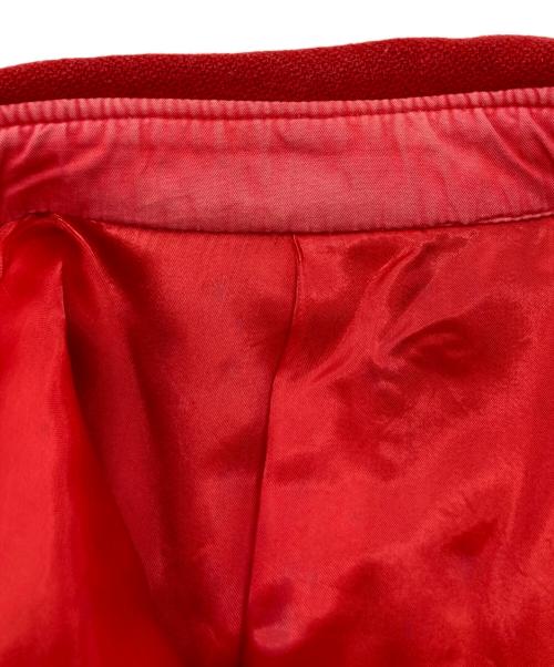 odds on ISSEI MIYAKE（オッズオンイッセイミヤケ）odds on ISSEI MIYAKE (オッズオンイッセイミヤケ) ウールジャケット レッド サイズ:記載なしの為実寸参照の古着・服飾アイテム