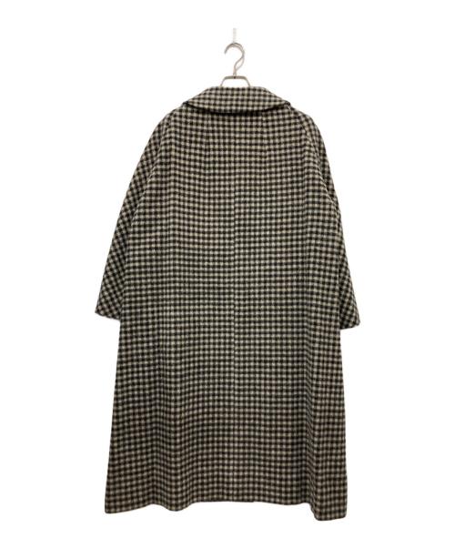 横浜元町 KAYO（横浜元町 カヨ）横浜元町 KAYO (横浜元町 カヨ) カヨコート ベージュ×ブラック サイズ:記載なしの為実寸参照の古着・服飾アイテム