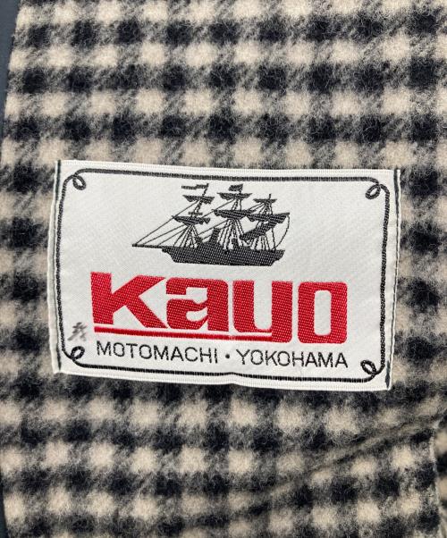 横浜元町 KAYO（横浜元町 カヨ）横浜元町 KAYO (横浜元町 カヨ) カヨコート ベージュ×ブラック サイズ:記載なしの為実寸参照の古着・服飾アイテム