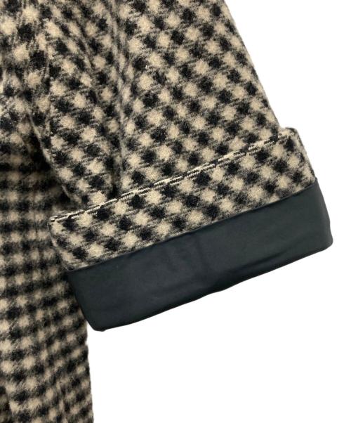 横浜元町 KAYO（横浜元町 カヨ）横浜元町 KAYO (横浜元町 カヨ) カヨコート ベージュ×ブラック サイズ:記載なしの為実寸参照の古着・服飾アイテム