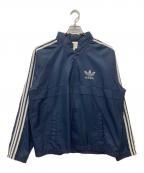 adidasアディダス）の古着「ナイロンジャケット」｜ネイビー
