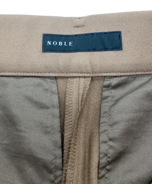 Noble（ノーブル）Noble (ノーブル) TRツイル裏起毛スラックスパンツ ブラウン サイズ:36の古着・服飾アイテム