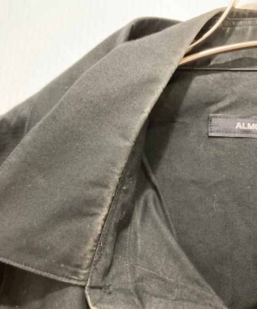 ALMOSTBLACK（オールモストブラック）ALMOSTBLACK (オールモストブラック) レイヤード/バックプリントシャツ ブラック サイズ:1の古着・服飾アイテム