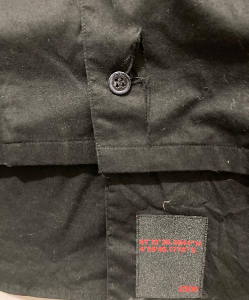 ALMOSTBLACK（オールモストブラック）ALMOSTBLACK (オールモストブラック) レイヤード/バックプリントシャツ ブラック サイズ:1の古着・服飾アイテム