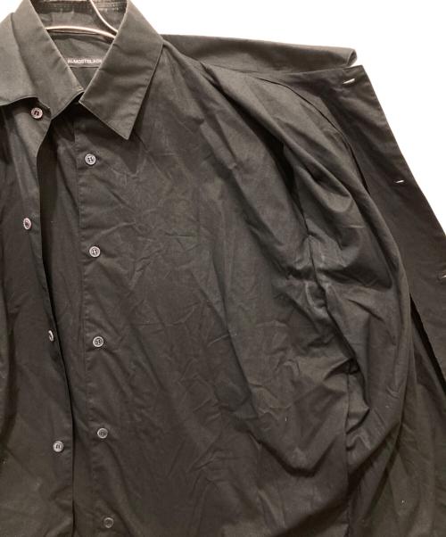 ALMOSTBLACK（オールモストブラック）ALMOSTBLACK (オールモストブラック) レイヤード/バックプリントシャツ ブラック サイズ:1の古着・服飾アイテム