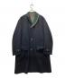 KOLOR（カラー）の古着「カシミヤ混ウールチェスターコート」｜ネイビー