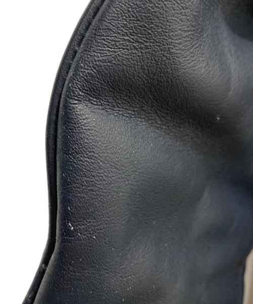 666（666）666 (666) LJM-8 フロントフラップスタッズ ライダースジャケット ネイビー サイズ:38の古着・服飾アイテム