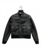 MHLエムエイチエル）の古着「レザージャケット」｜ブラック