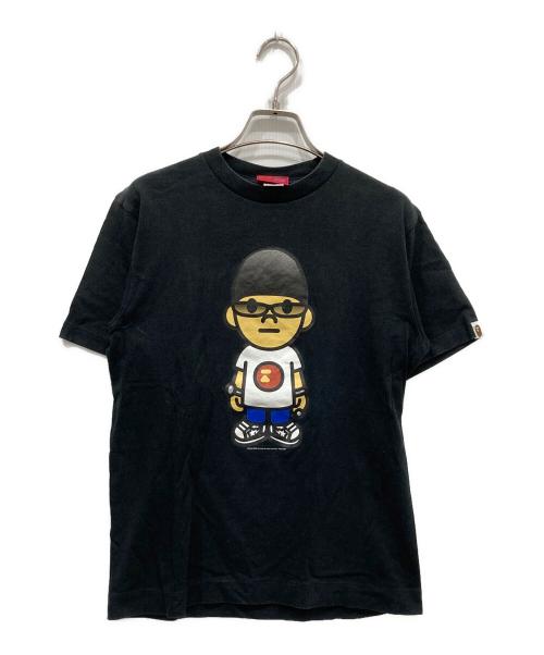 A BATHING APE（アベイシングエイプ）A BATHING APE (アベイシングエイプ) NIGOプリントTシャツ ブラック サイズ:Sの古着・服飾アイテム