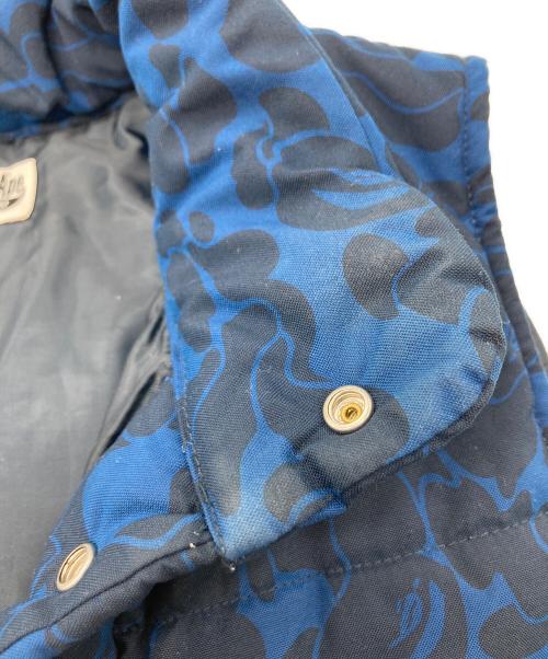 A BATHING APE（アベイシングエイプ）A BATHING APE (ア ベイシング エイプ) ダウンベスト ブルー サイズ:Mの古着・服飾アイテム