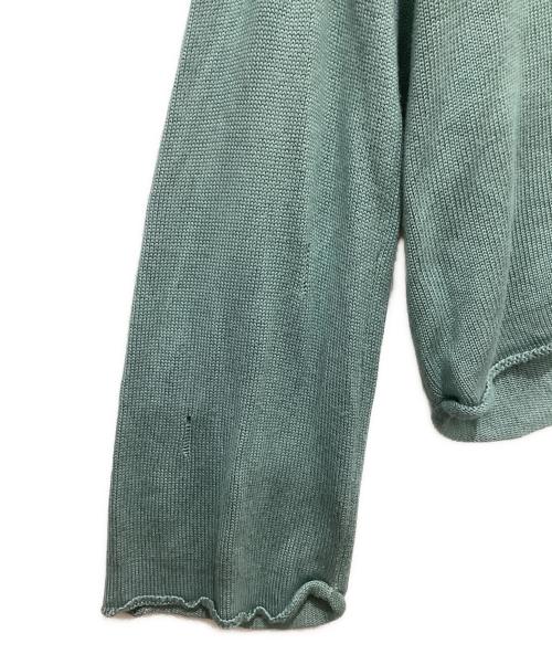 jieda（ジエダ）jieda (ジエダ) OVERSIZED DAMAGE KNIT ブルー サイズ:1の古着・服飾アイテム