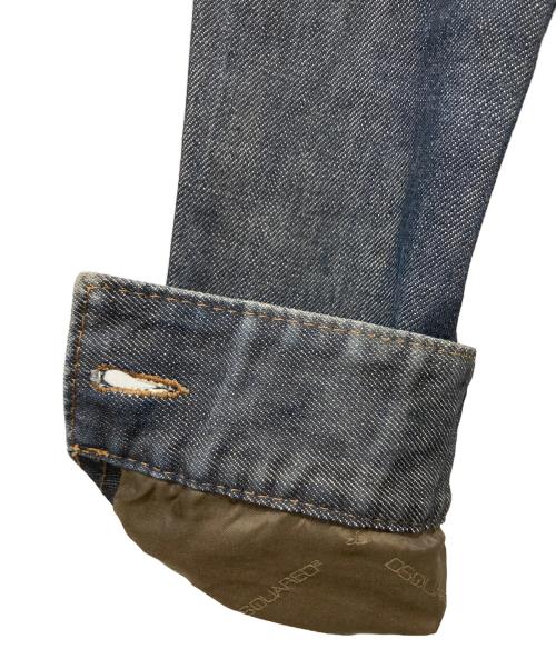 DSQUARED2（ディースクエアード）DSQUARED2 (ディースクエアード) スタッズデニムジャケット インディゴ サイズ:42の古着・服飾アイテム