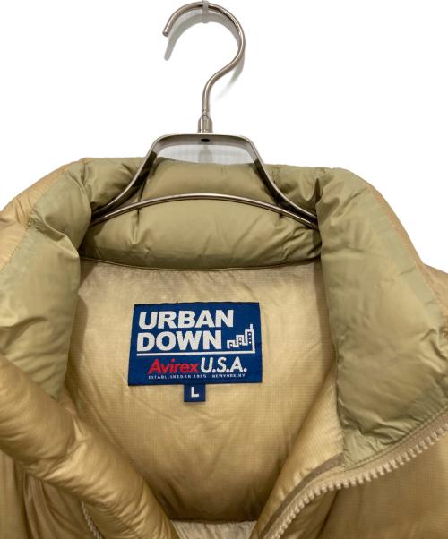 AVIREX（アヴィレックス）AVIREX (アヴィレックス) URBAN DOWN JACKET ベージュ サイズ:Lの古着・服飾アイテム