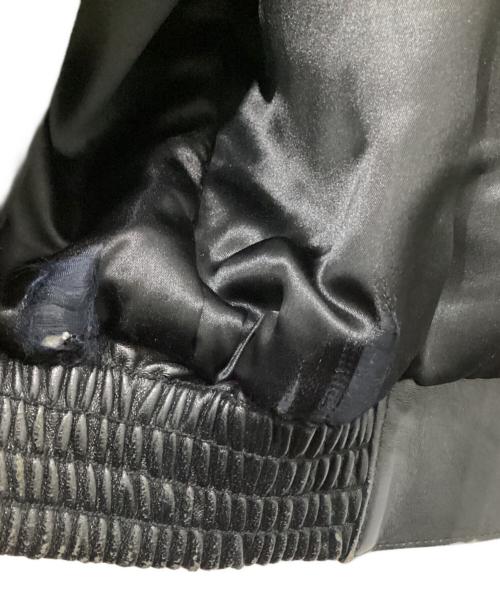 HARLEY-DAVIDSON（ハーレーダビッドソン）HARLEY-DAVIDSON (ハーレーダビッドソン) レザージャケット ブラック×ベージュ サイズ:Lの古着・服飾アイテム