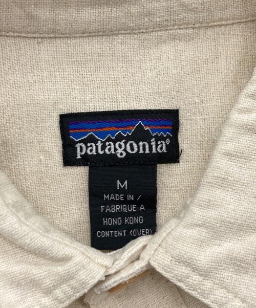 Patagonia（パタゴニア）Patagonia (パタゴニア) リネン混ワークシャツ ベージュ サイズ:Mの古着・服飾アイテム