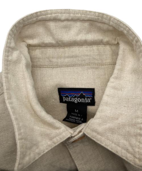 Patagonia（パタゴニア）Patagonia (パタゴニア) リネン混ワークシャツ ベージュ サイズ:Mの古着・服飾アイテム