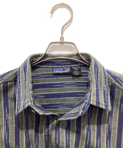 Patagonia（パタゴニア）Patagonia (パタゴニア) ストライプシャツ グリーン サイズ:Mの古着・服飾アイテム