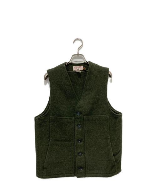 FILSON GARMENT（フィルソン ガーメント）FILSON GARMENT (フィルソン ガーメント) ウールベスト カーキ サイズ:40の古着・服飾アイテム