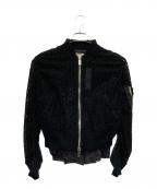 sacaiサカイ）の古着「カットワークブルゾン」｜ブラック