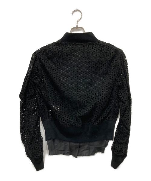 sacai（サカイ）sacai (サカイ) カットワークブルゾン ブラック サイズ:1の古着・服飾アイテム