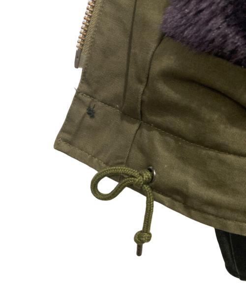ALDIES（アールディーズ）ALDIES (アールディーズ) 袖レザーデッキジャケット カーキ×ブラック サイズ:Mの古着・服飾アイテム