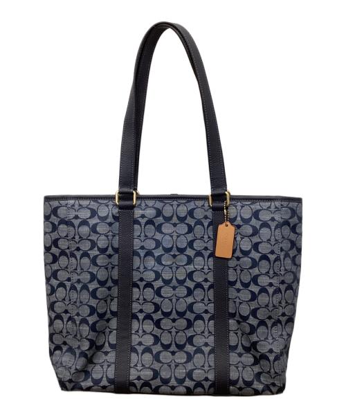 COACH（コーチ）COACH (コーチ) ハドソン ダブル ハンドル トート インディゴ サイズ:下記参照の古着・服飾アイテム