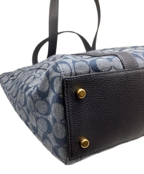 COACH（コーチ）COACH (コーチ) ハドソン ダブル ハンドル トート インディゴ サイズ:下記参照の古着・服飾アイテム