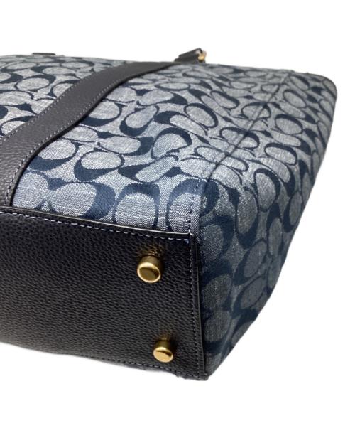 COACH（コーチ）COACH (コーチ) ハドソン ダブル ハンドル トート インディゴ サイズ:下記参照の古着・服飾アイテム